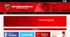 Desktop Screenshot of christchurchmetrocricket.com