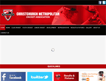 Tablet Screenshot of christchurchmetrocricket.com